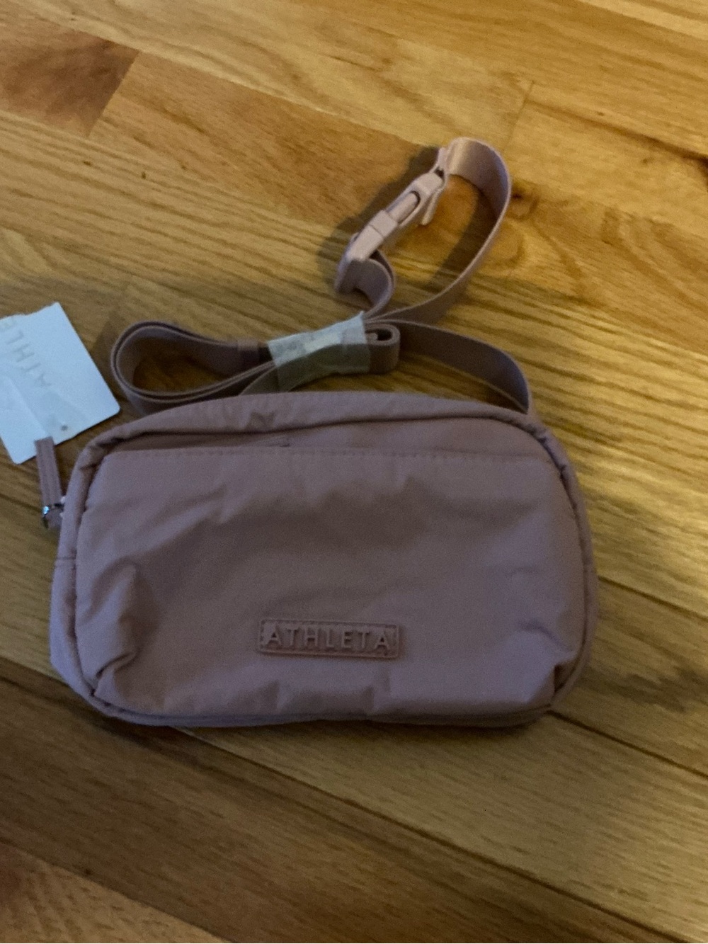 Athleta Dusty Rose Crossbody Bag with Adjustable Strap